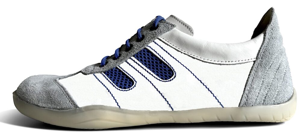 Barfußschuh Modell Oxid Weiß Blau