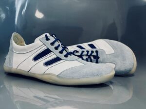 Barfußschuhe Oxid Blau Weis Leder