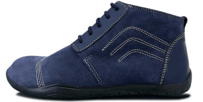 Barfußschuhe veloursleder blau