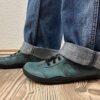 Exklusiv Leder.Barfußschuhe Petrol